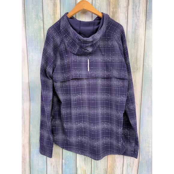 Nike Dri-Fit Purple Pullover Hoodie Running Jacket Size XL Back Vent Long Sleeve - Picture 4 of 7